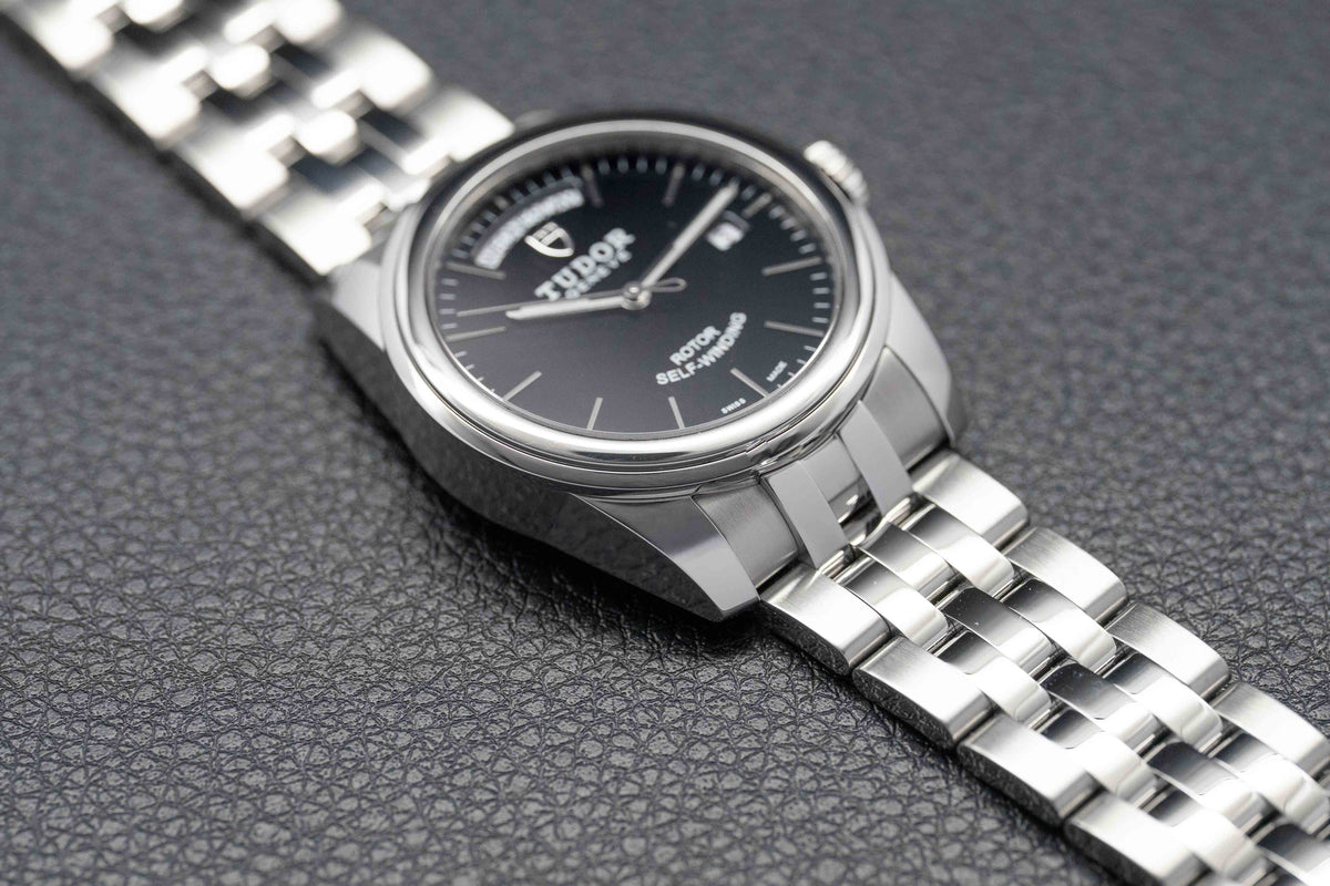 Tudor Glamour Day-Date 56000 Black Dial 2021 Papers