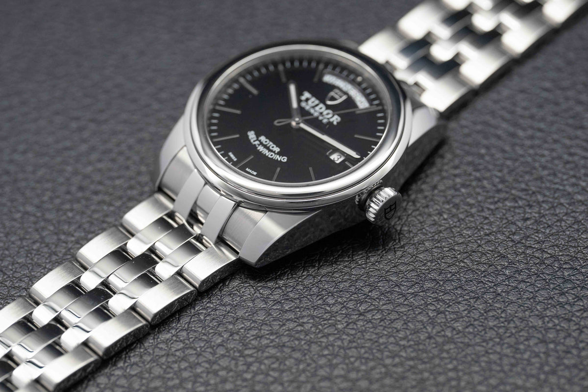 Tudor Glamour Day-Date 56000 Black Dial 2021 Papers