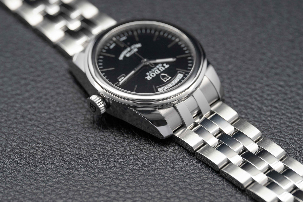 Tudor Glamour Day-Date 56000 Black Dial 2021 Papers