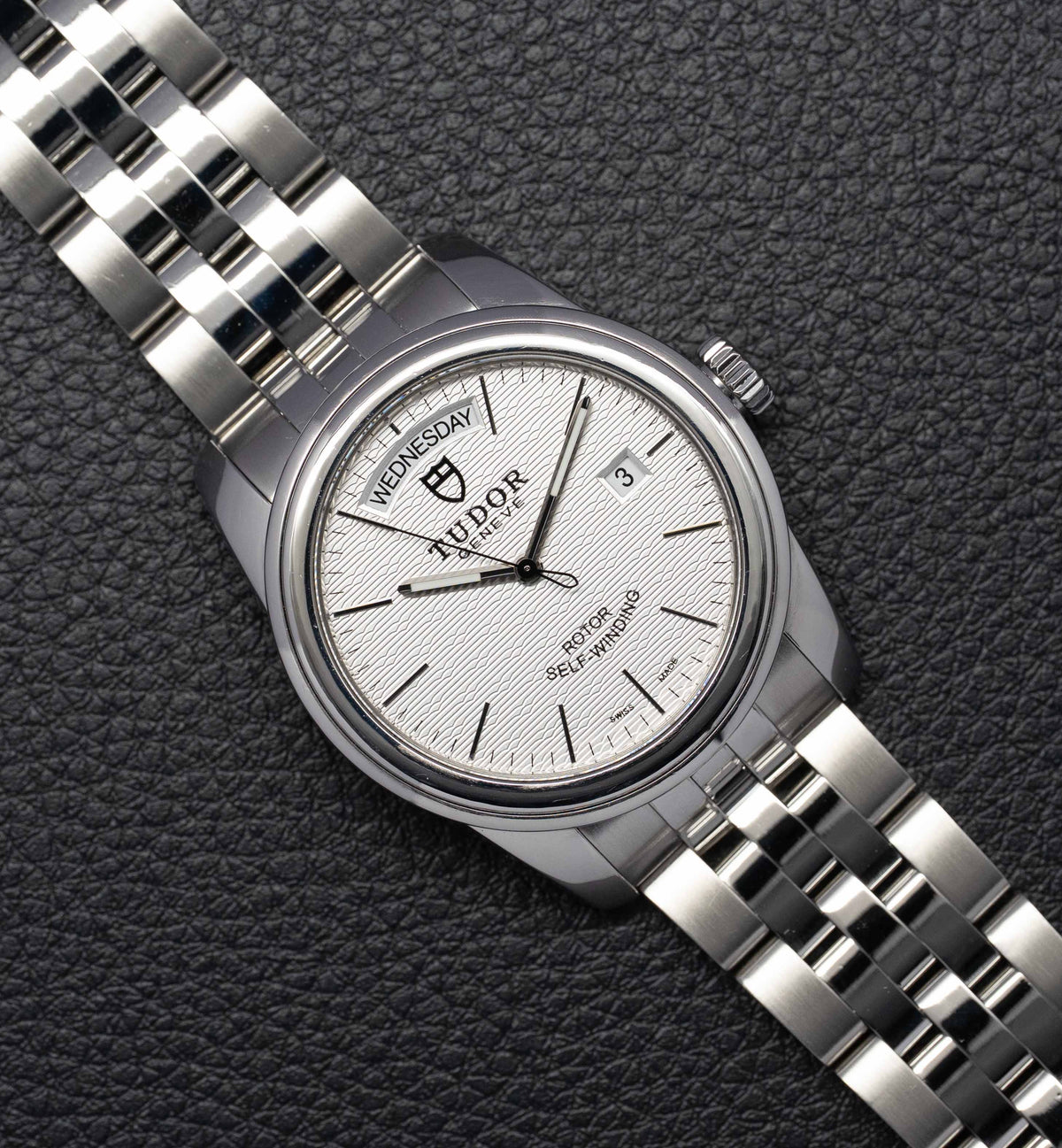 Tudor Glamour Day-Date 56000 Silver Dial 2012 Papers