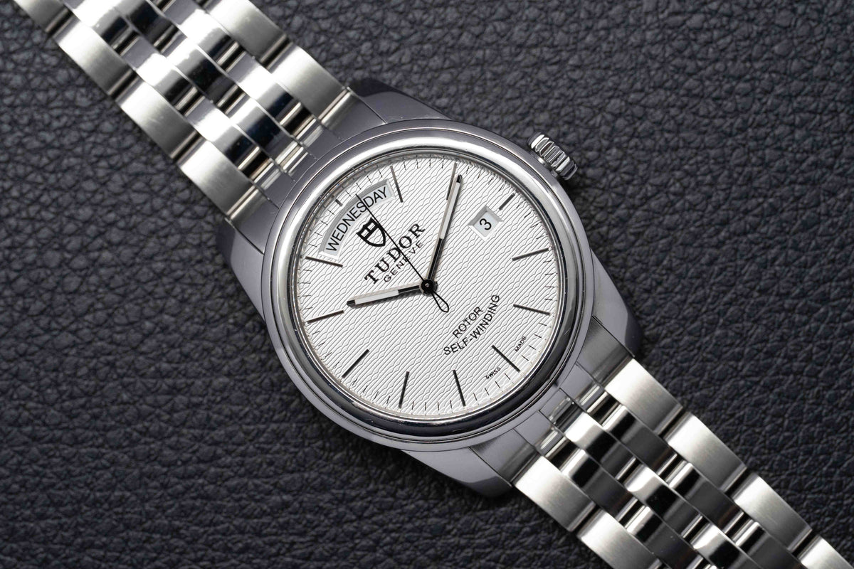 Tudor Glamour Day-Date 56000 Silver Dial 2012 Papers