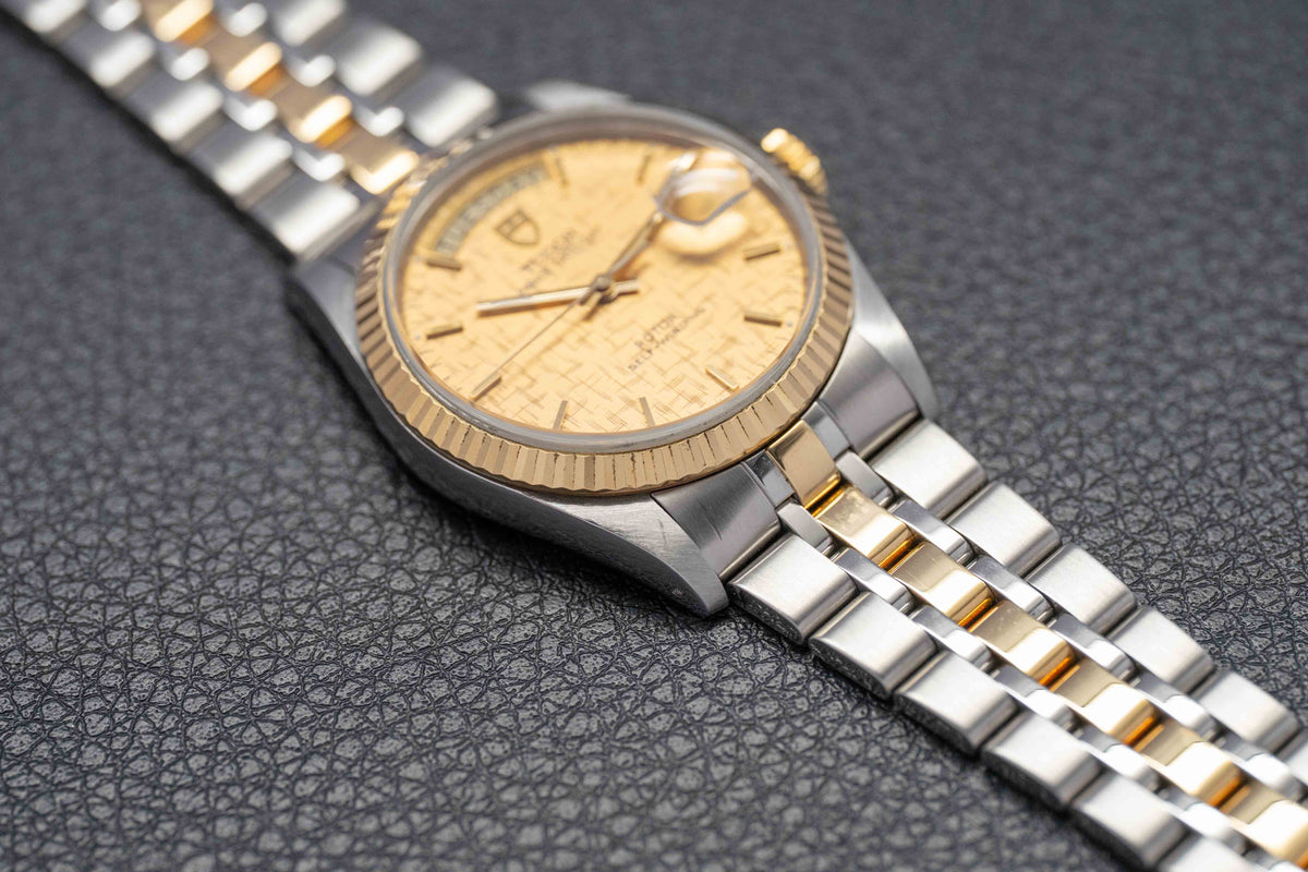 Tudor Prince Date-Day 76213 Gold Dial 2016