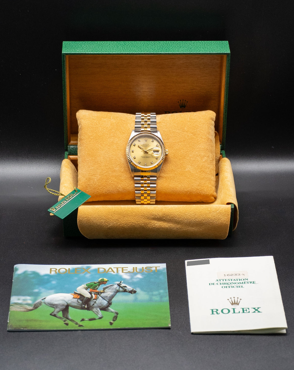 Rolex Datejust 16233G Fullset 1994 Box+Papers
