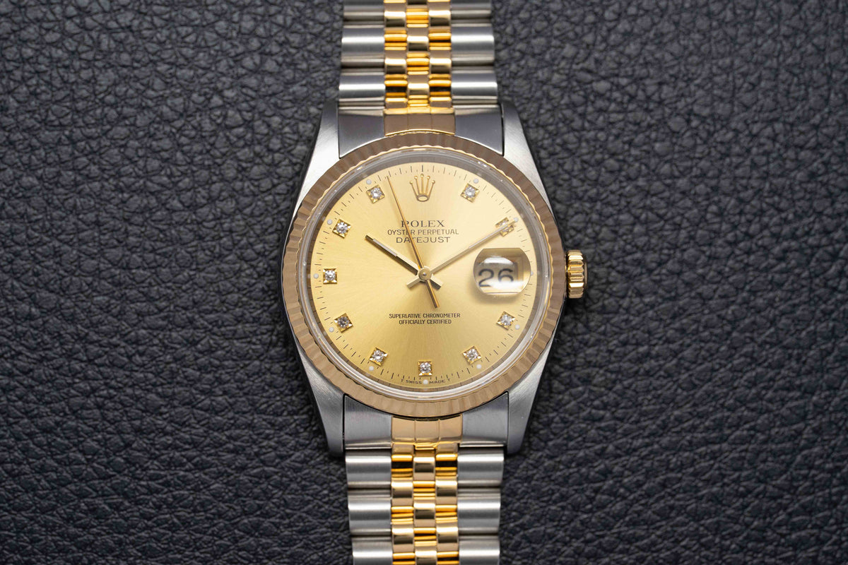 Rolex Datejust 16233G Fullset 1994 Box+Papers