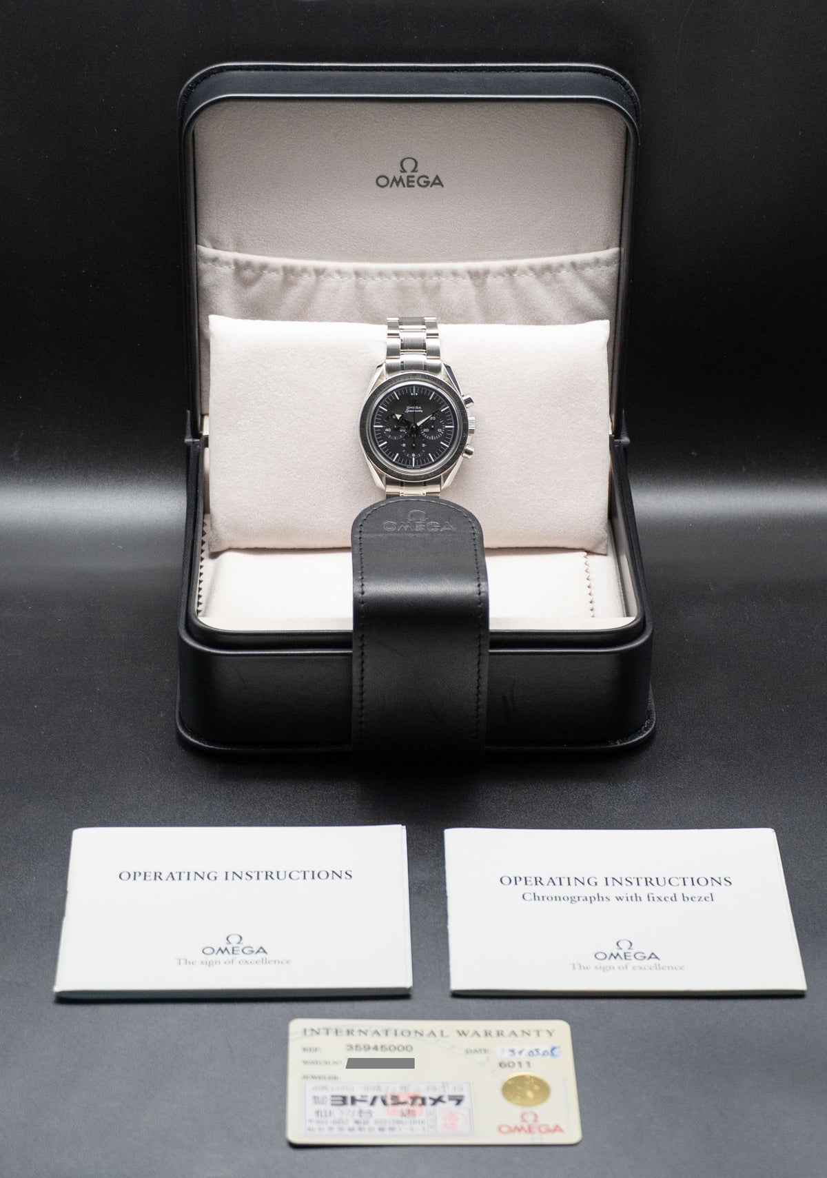 Omega Speedmaster Broad Arrow 3594.50 Fullset 2005 Box+Papers
