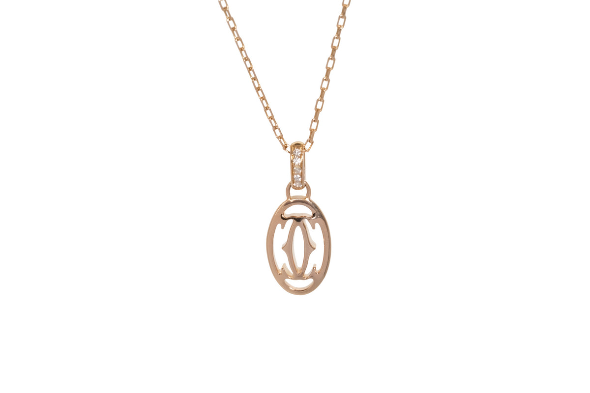 Cartier Double C Kette Roségold