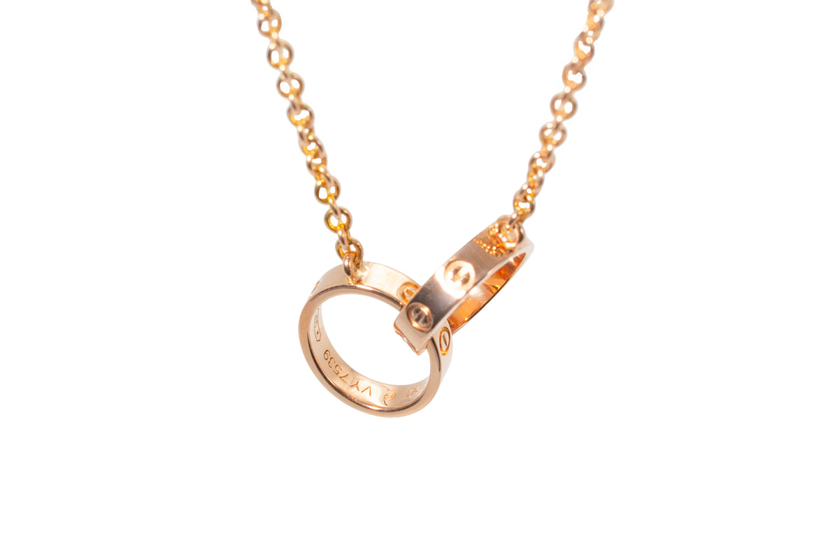 Collar Cartier Love de oro rosa