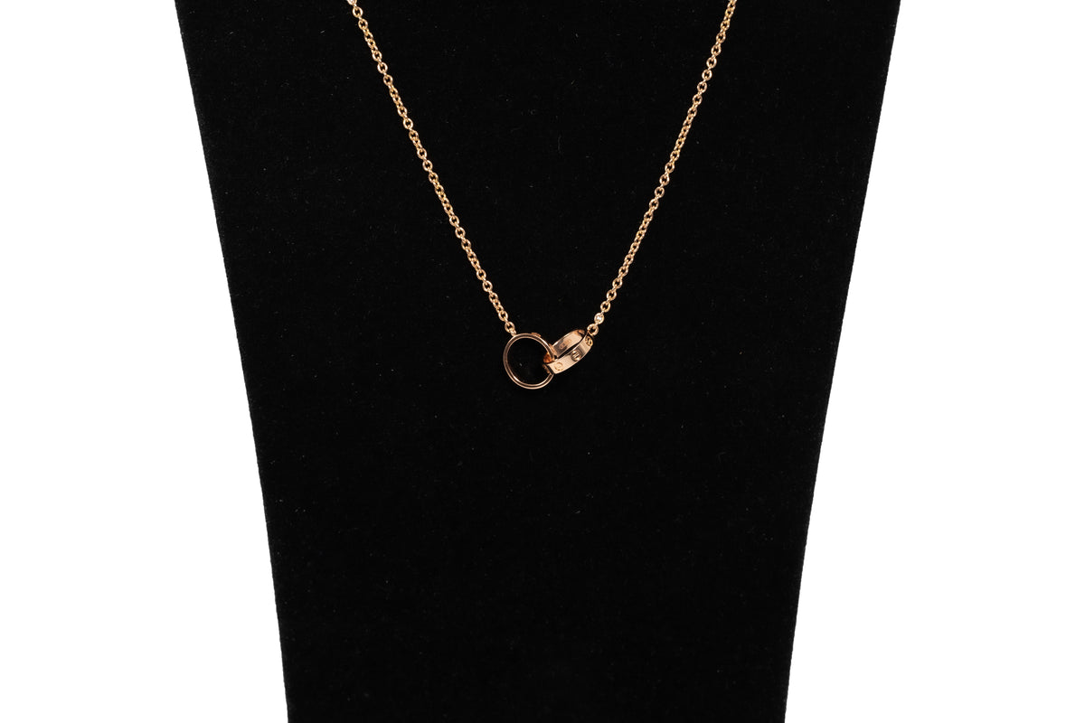Collar Cartier Love de oro rosa