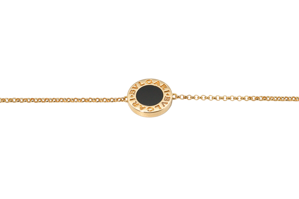 Bulgari Bulgari Onyx Bracelet, 750 Yellow Gold, Ref. 350552