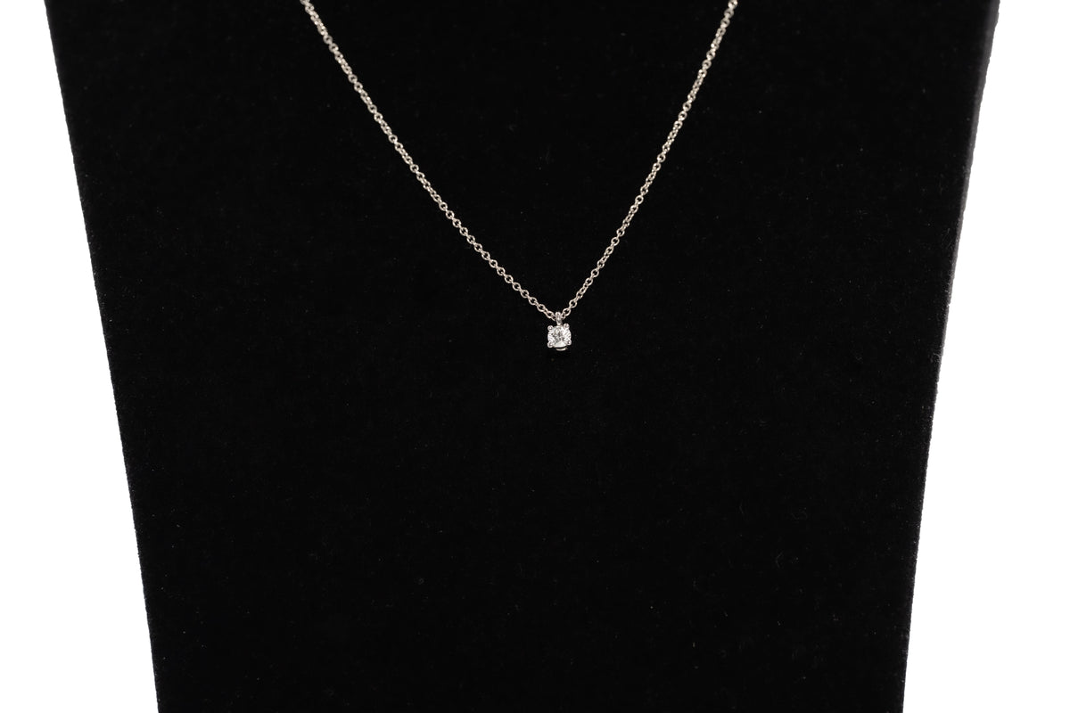 Tiffany Solitaire Diamond Necklace in Platinum