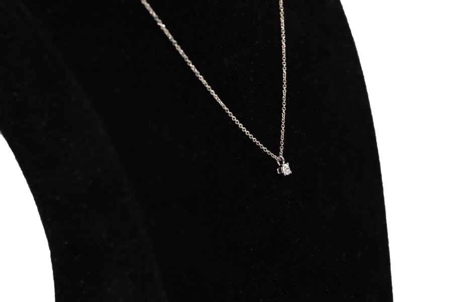 Tiffany Solitaire Diamond Necklace in Platinum