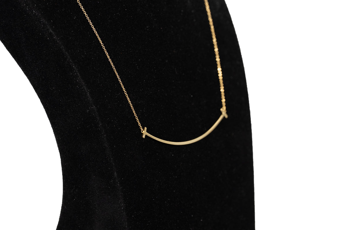 Tiffany T Kette Gelbgold