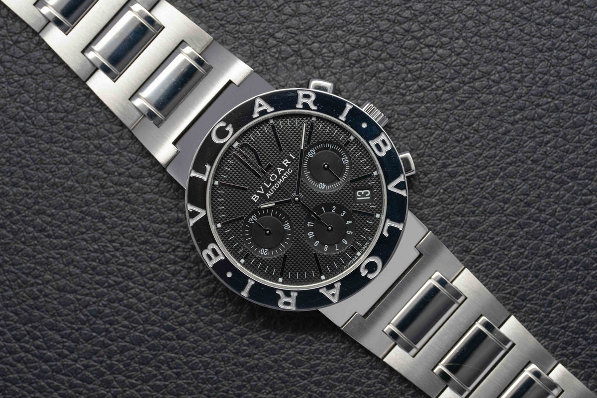 Bulgari Diagono BB38SSCH Fullset 2020 Box+Papers