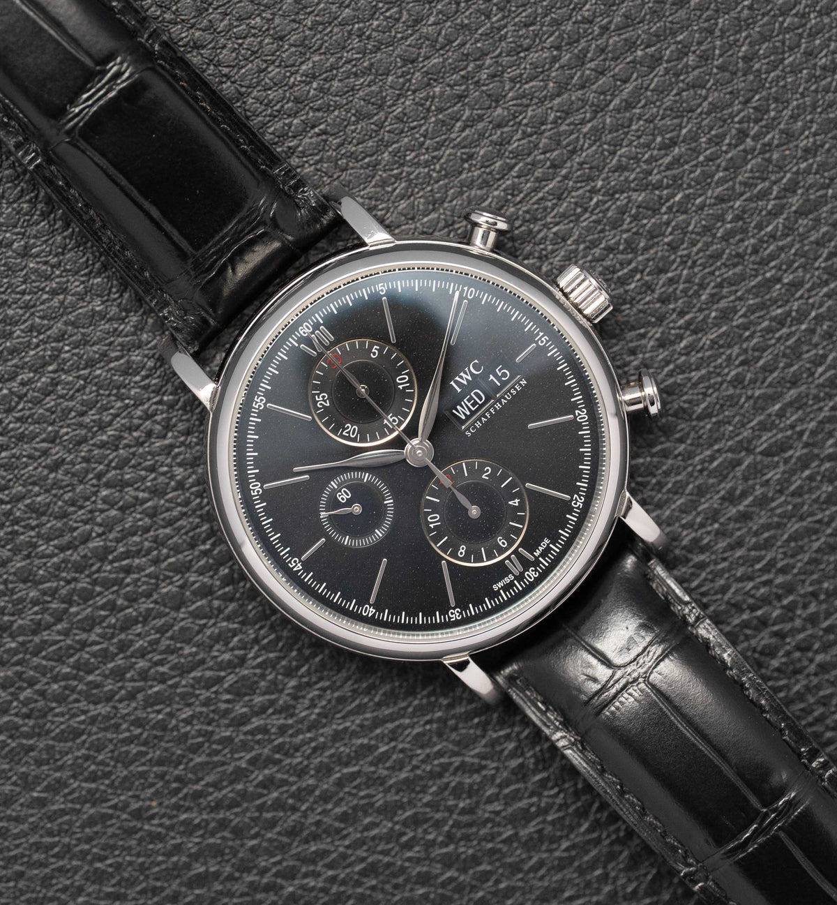 IWC Portofino Chronograph IW391010 Silver Dial 2016