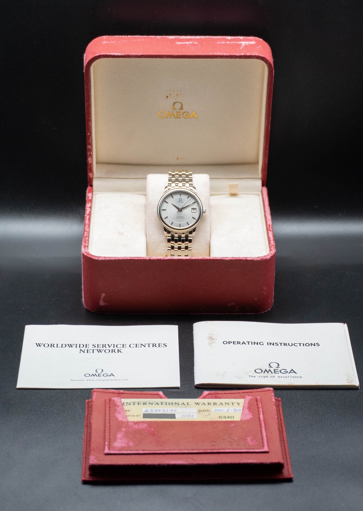 Omega De Ville 4500.31 Fullset 2001 Box+Papers