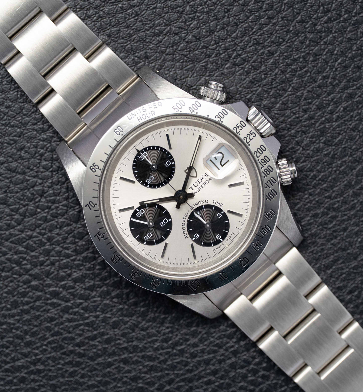 Tudor Oysterdate Big Block 79180 Silver Dial 1993