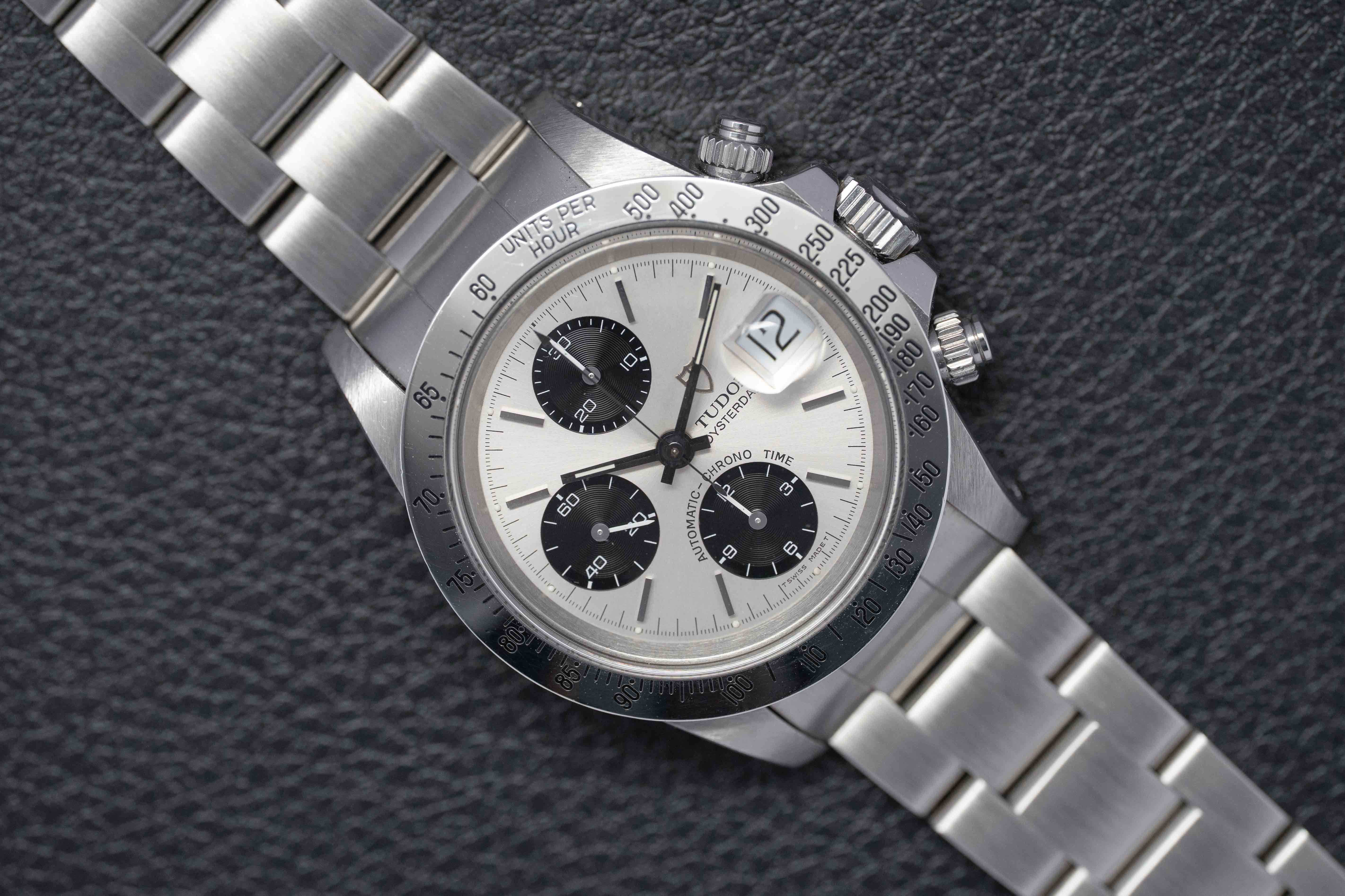 Tudor Oysterdate Big Block 79180 Silver Dial 1993