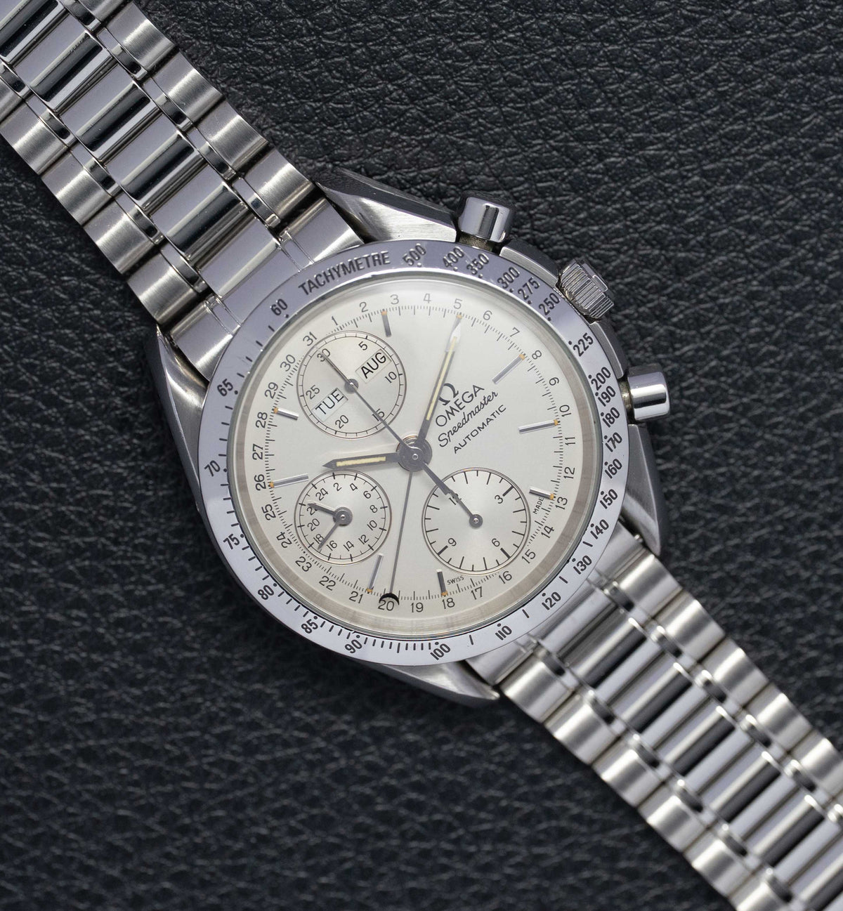 Omega Speedmaster Day Date 3521.30 Silver Dial 1993