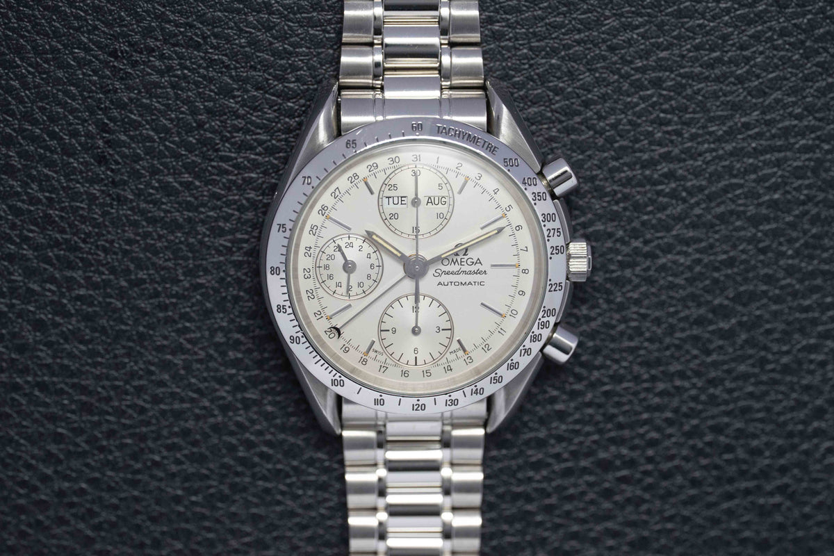 Omega Speedmaster Day Date 3521.30 Silver Dial 1993