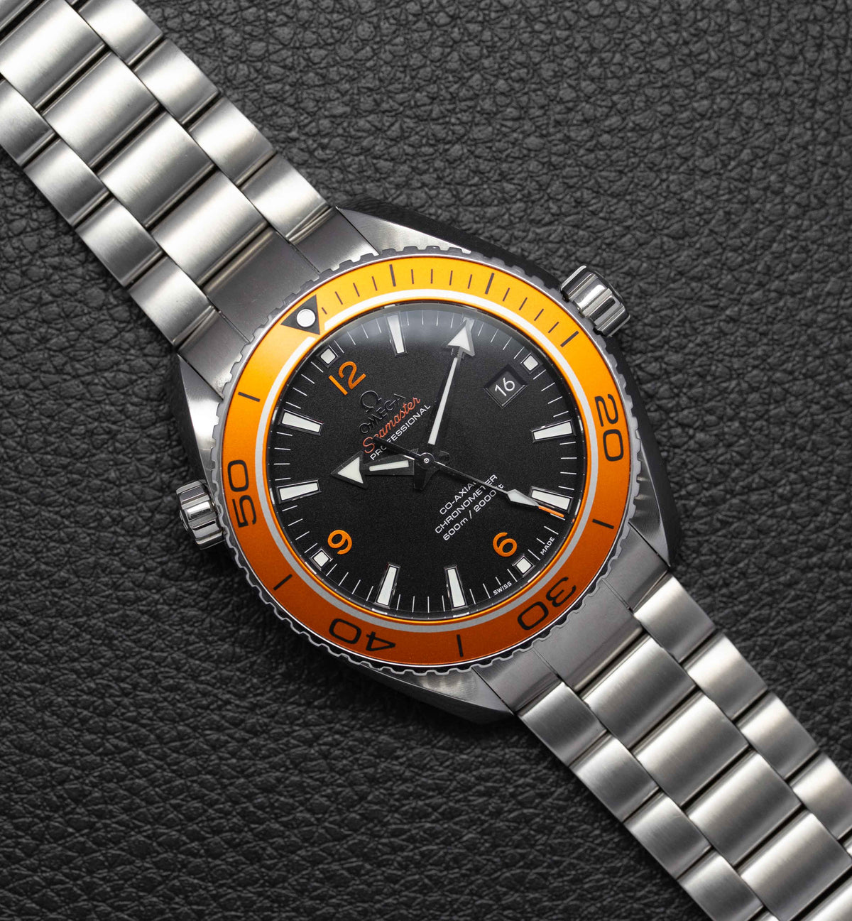 Omega Seamaster Planet Ocean 600M 232.30.46.21.01.002 Black Dial 2014 Papers