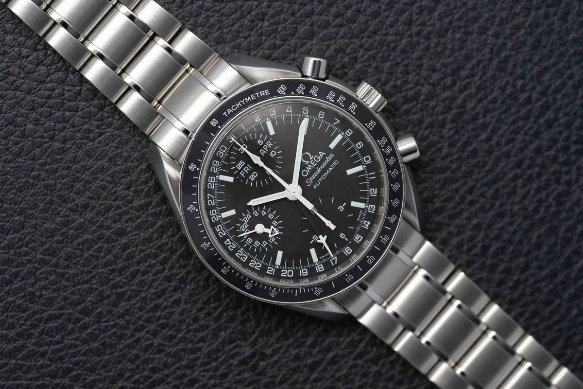 Omega Speedmaster Day Date 3520.50 Black Dial 2000 Papers