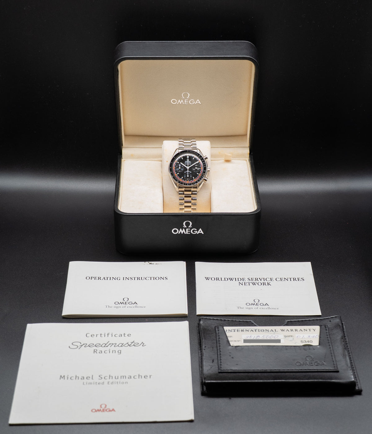 Omega Speedmaster Reduced 3518.50 Fullset 2001 Box+Papers