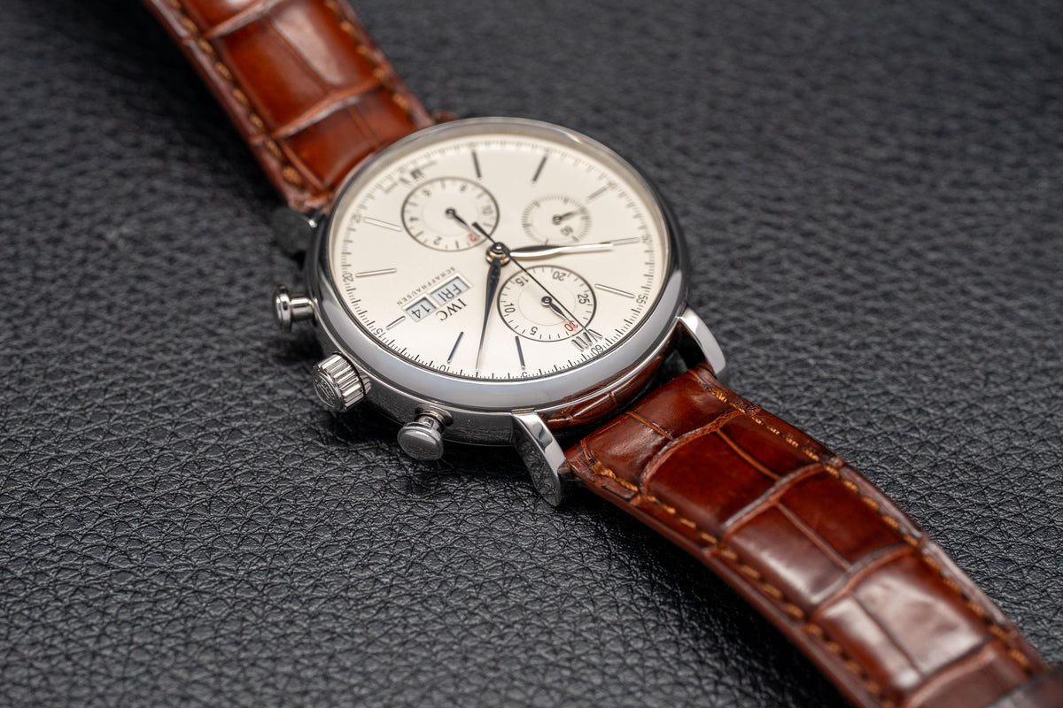 IWC Portofino Chronograph IW391007 Silver Dial 2015