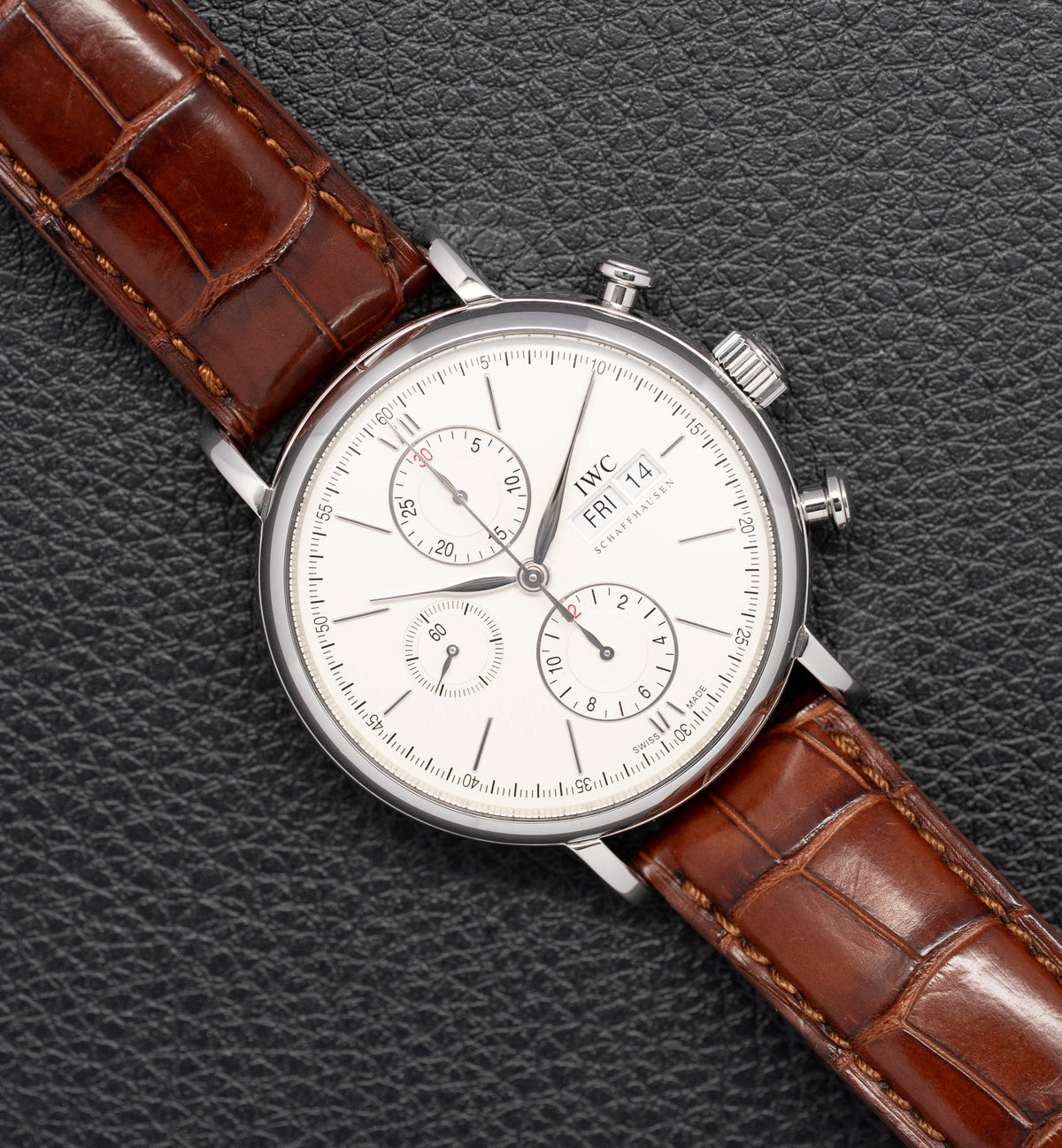 IWC Portofino Chronograph IW391007 Silver Dial 2015