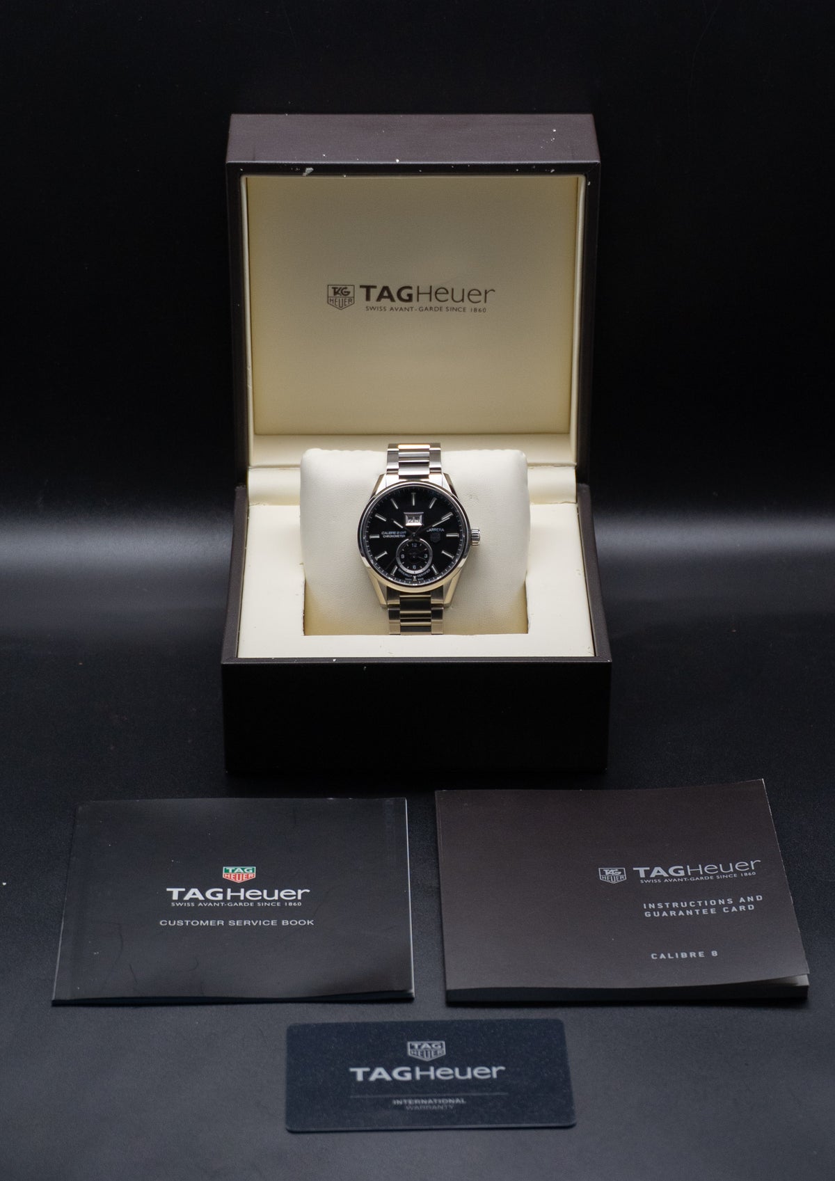 Tag Heuer Carrera Calibre 5 WAR5010.BA0723 Fullset 2018 Box+Papers