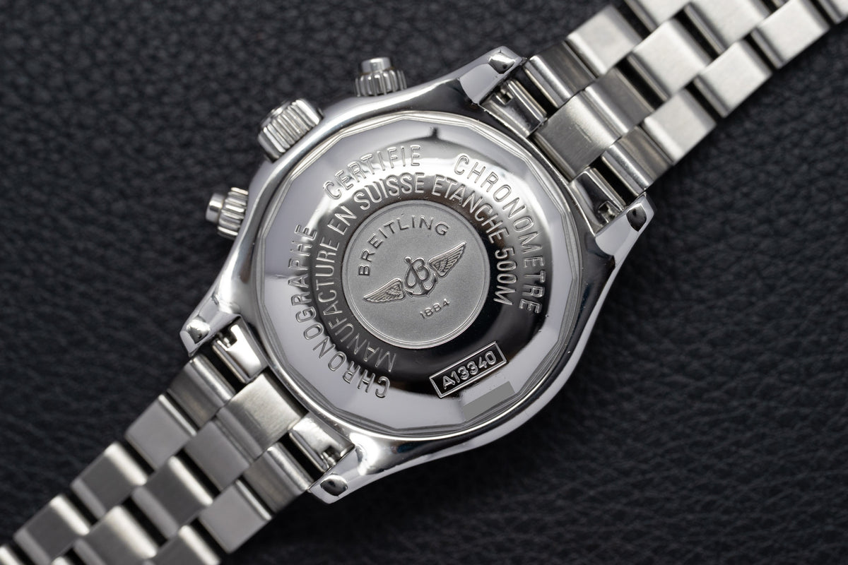 Breitling Superocean Chronograph II A13340 Silver Dial 2008
