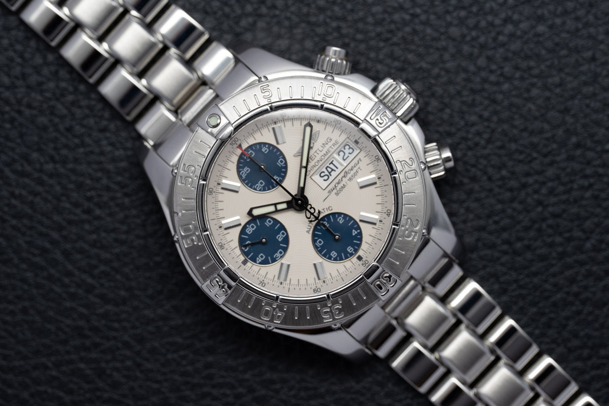 Breitling Superocean Chronograph II A13340 Silver Dial 2008