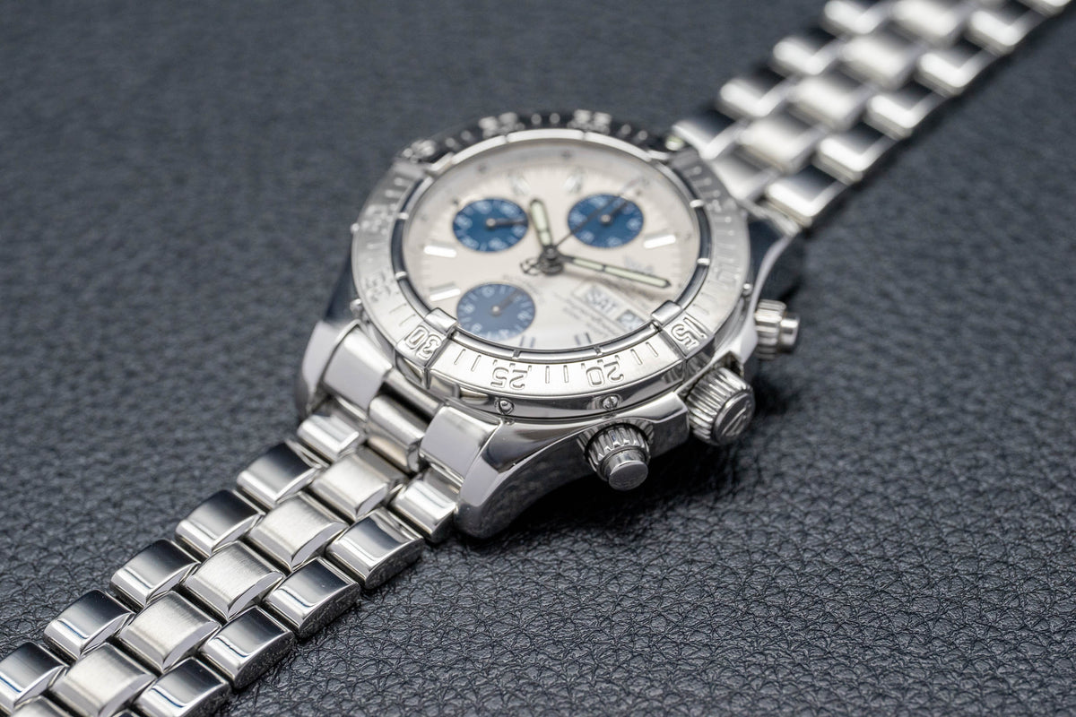 Breitling Superocean Chronograph II A13340 Silver Dial 2008