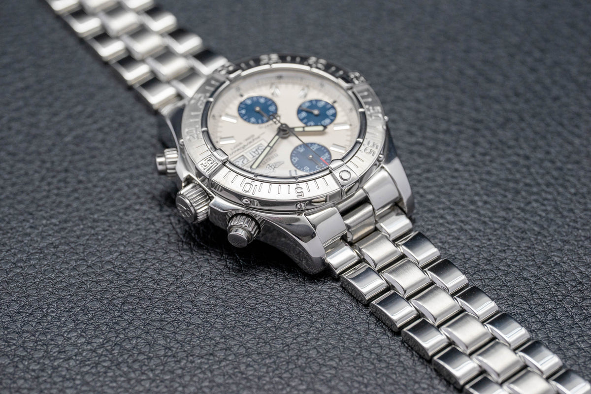 Breitling Superocean Chronograph II A13340 Silver Dial 2008