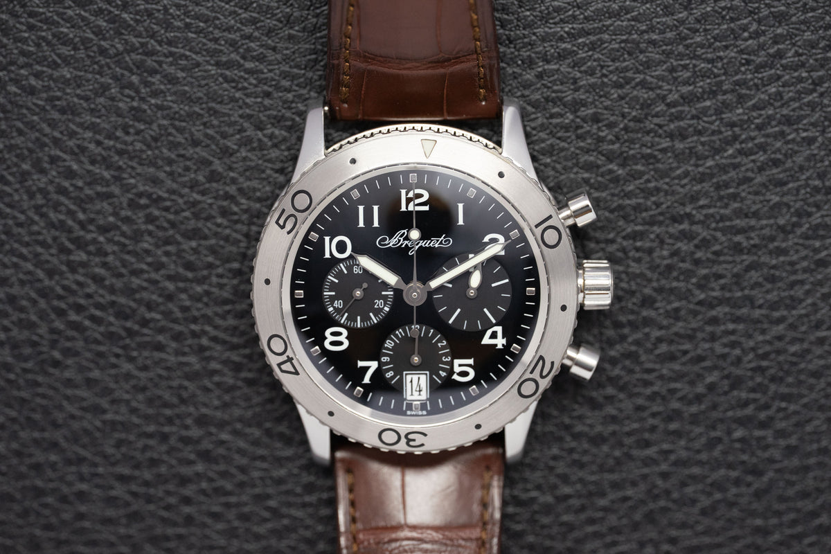 Breguet Marine Chronograph 3820ST/H2/9W6 Fullset 2010 Box+Papers