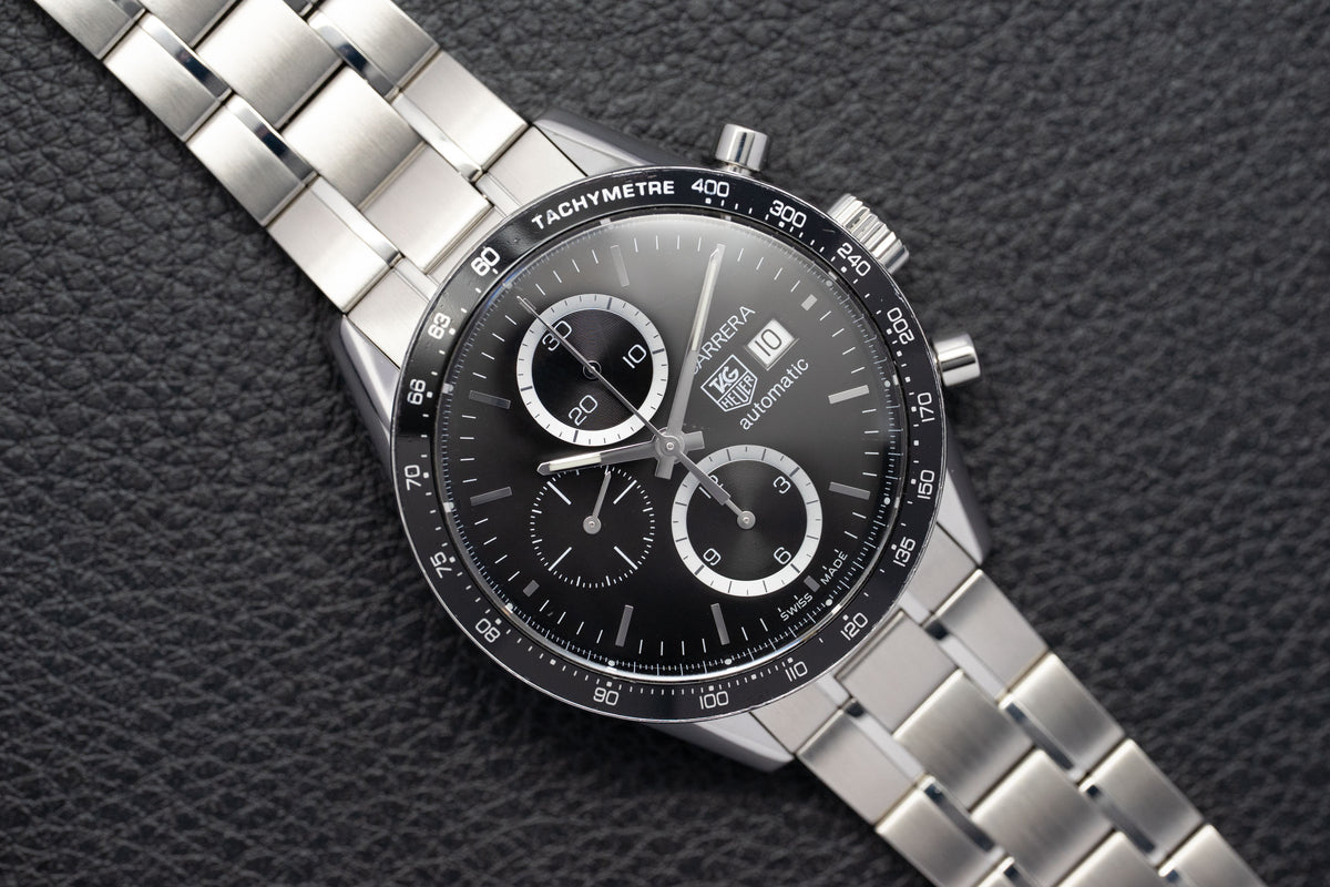 Tag Heuer Carrera Calibre 16 CV2010.BA0794 Black Dial 2013 Papers