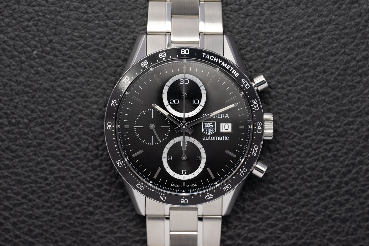 Tag Heuer Carrera Calibre 16 CV2010.BA0794 Black Dial 2013 Papers