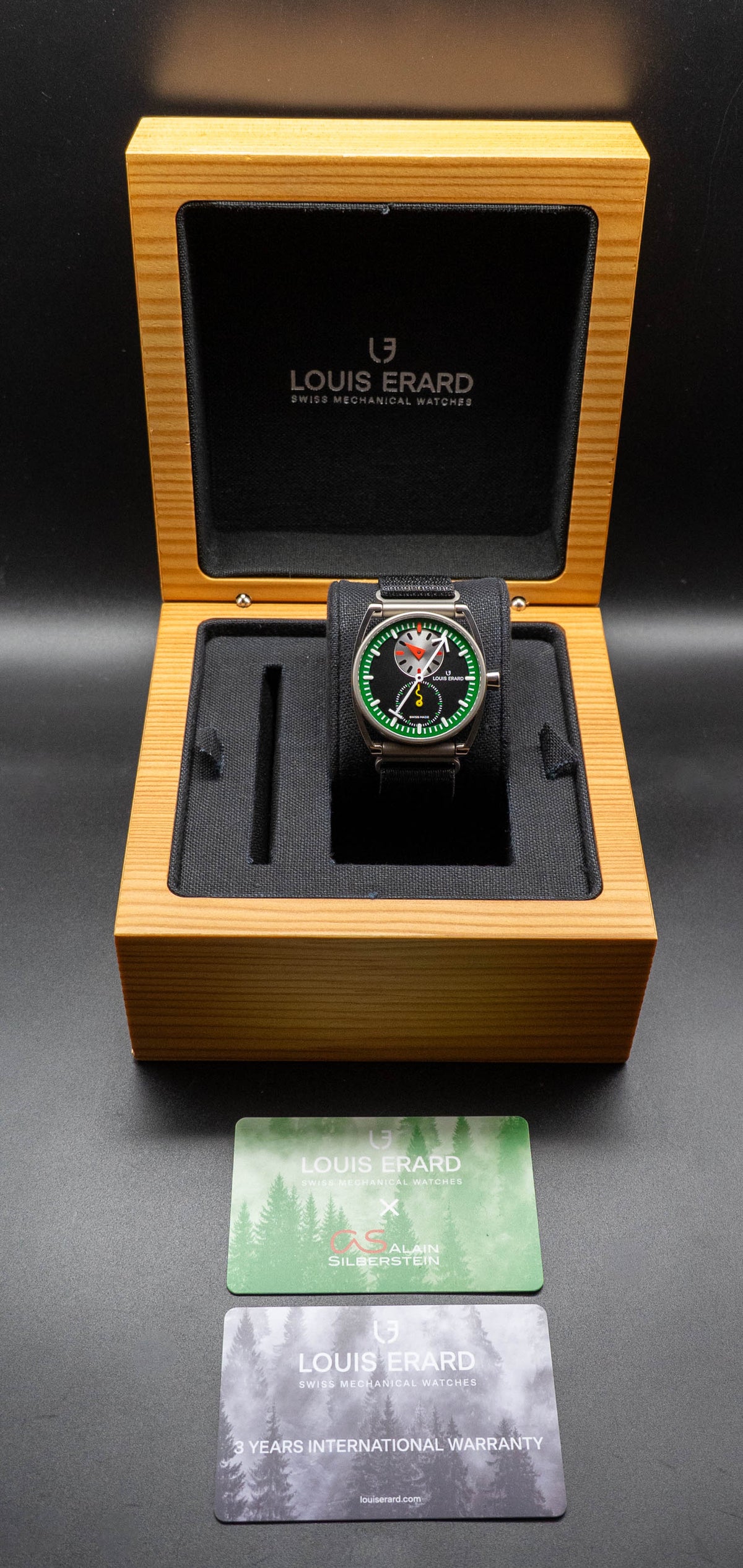 Louis Erard Excellence Le Régulateur x Alain Silberstein LE85358TT09 Fullset 2023 Box+Papers