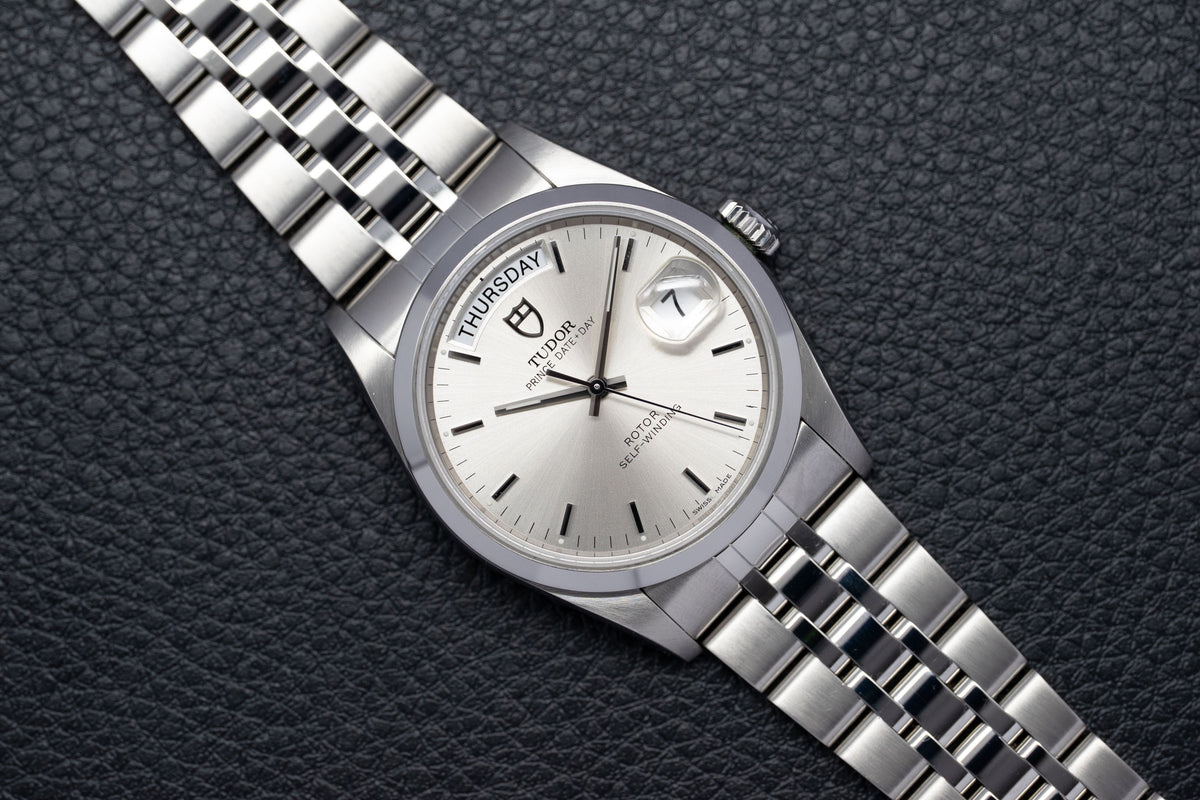 Tudor Date-Day 76200 Silver Dial 2008 Papers