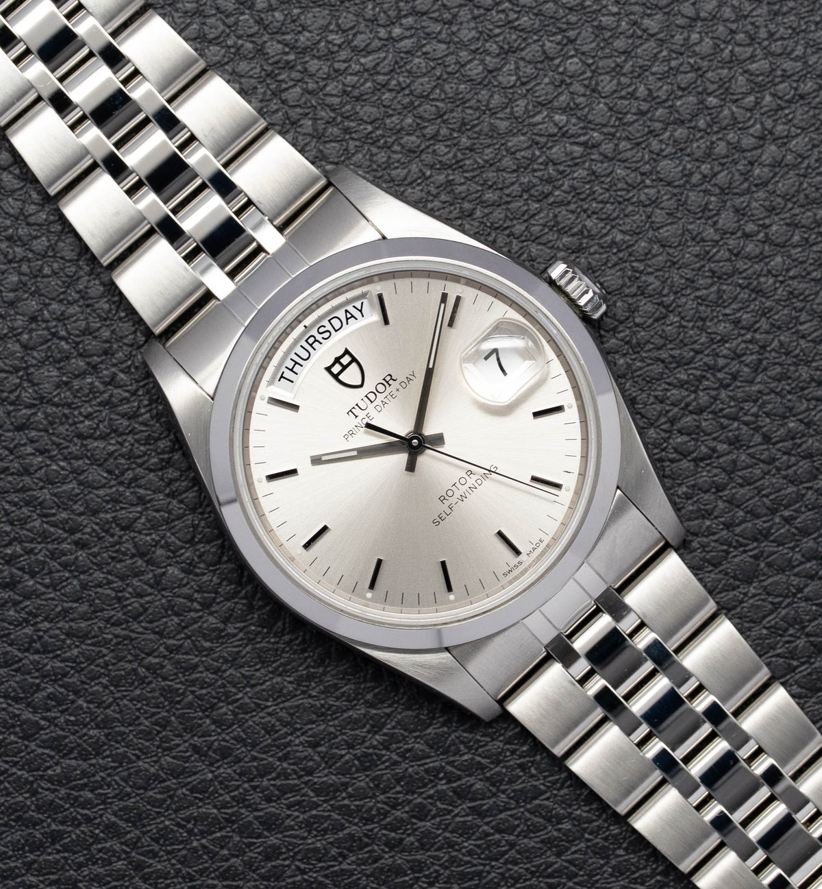 Tudor Date-Day 76200 Silver Dial 2008 Papers