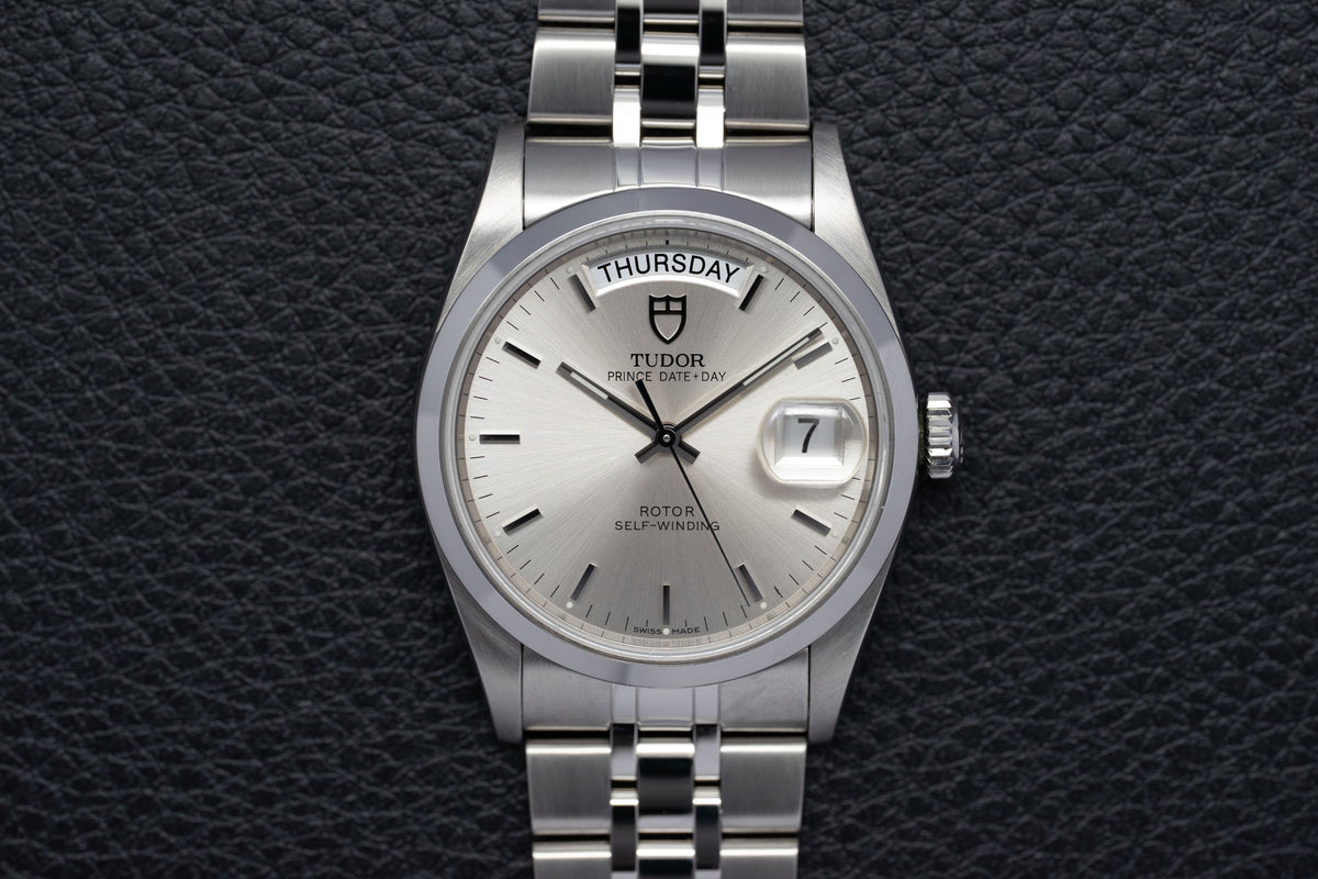 Tudor Date-Day 76200 Silver Dial 2008 Papers