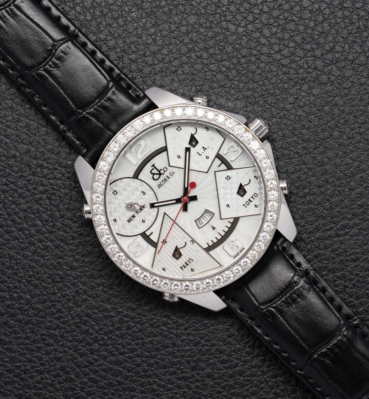 Jacob & Co Five Time Zone 5 Time Zone Silver Dial 2006