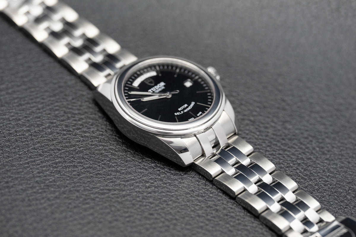 Tudor Glamour Day-Date 56000 Black Dial 2018 Papers