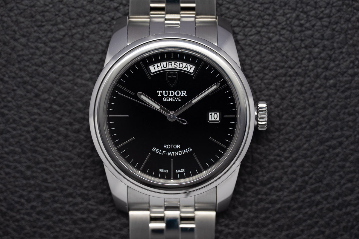 Tudor Glamour Day-Date 56000 Black Dial 2018 Papers