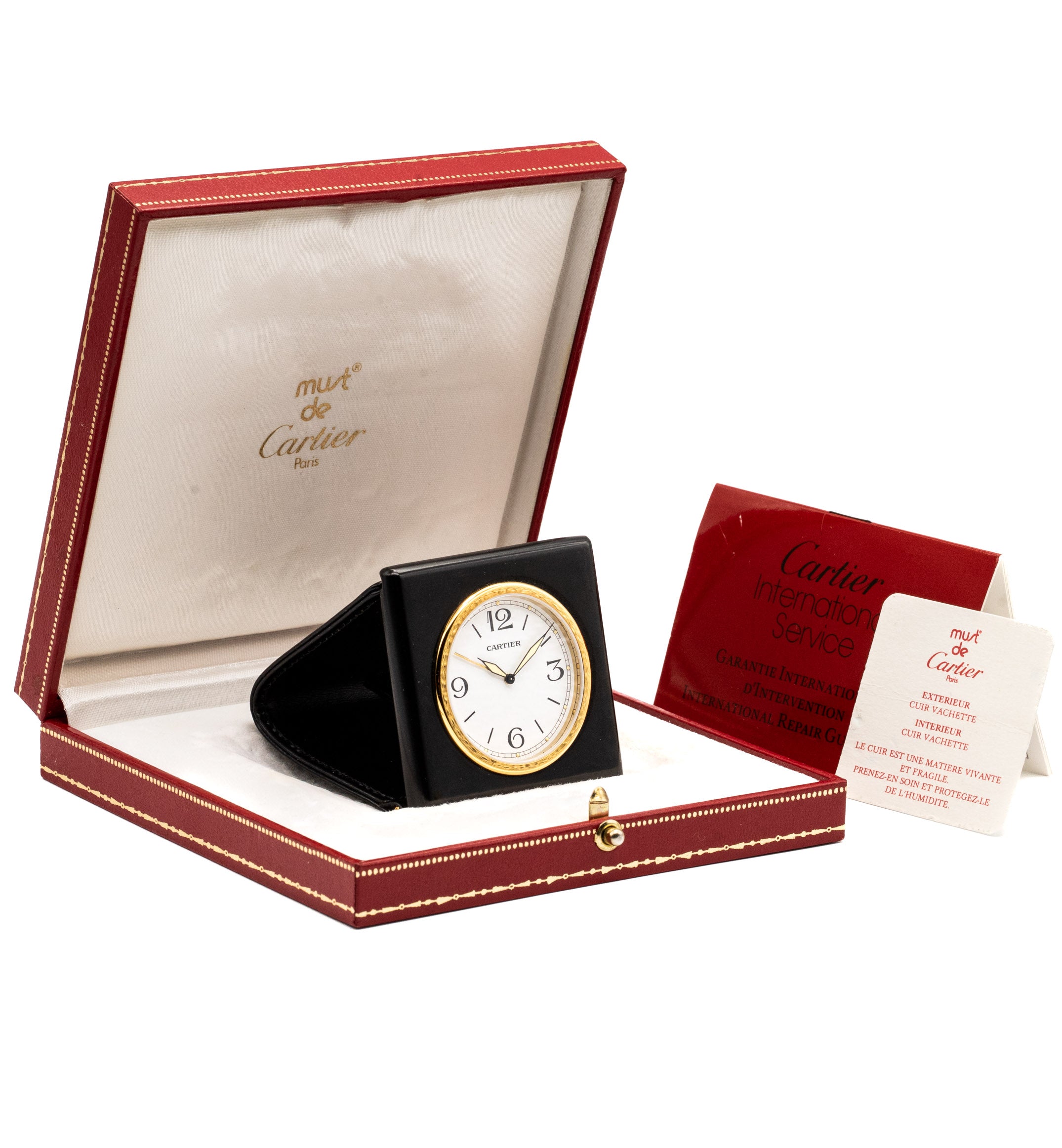 Cartier Santos Vendome Reloj Despertador Fullset 1998 Caja+Papeles
