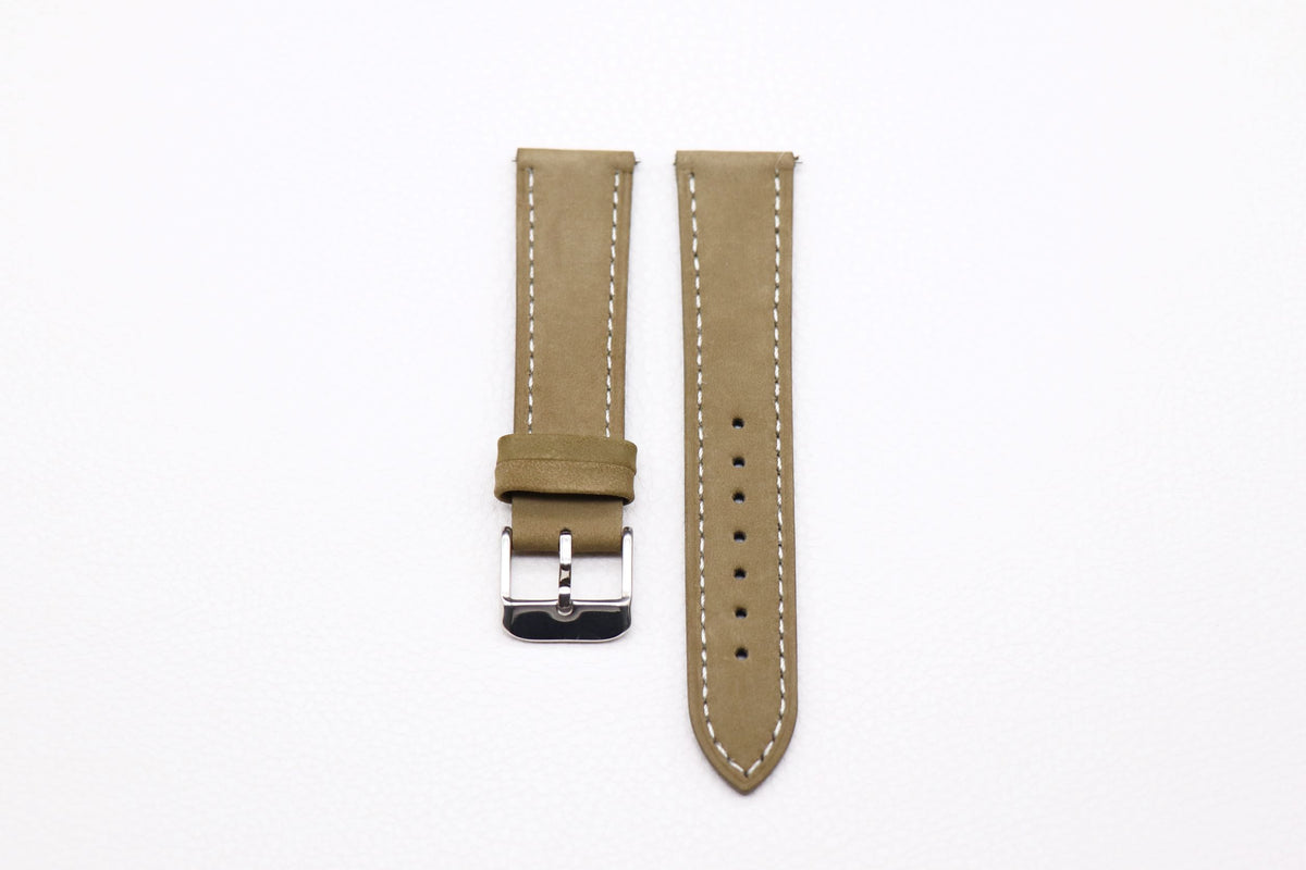 Nubuck Lederband Olive