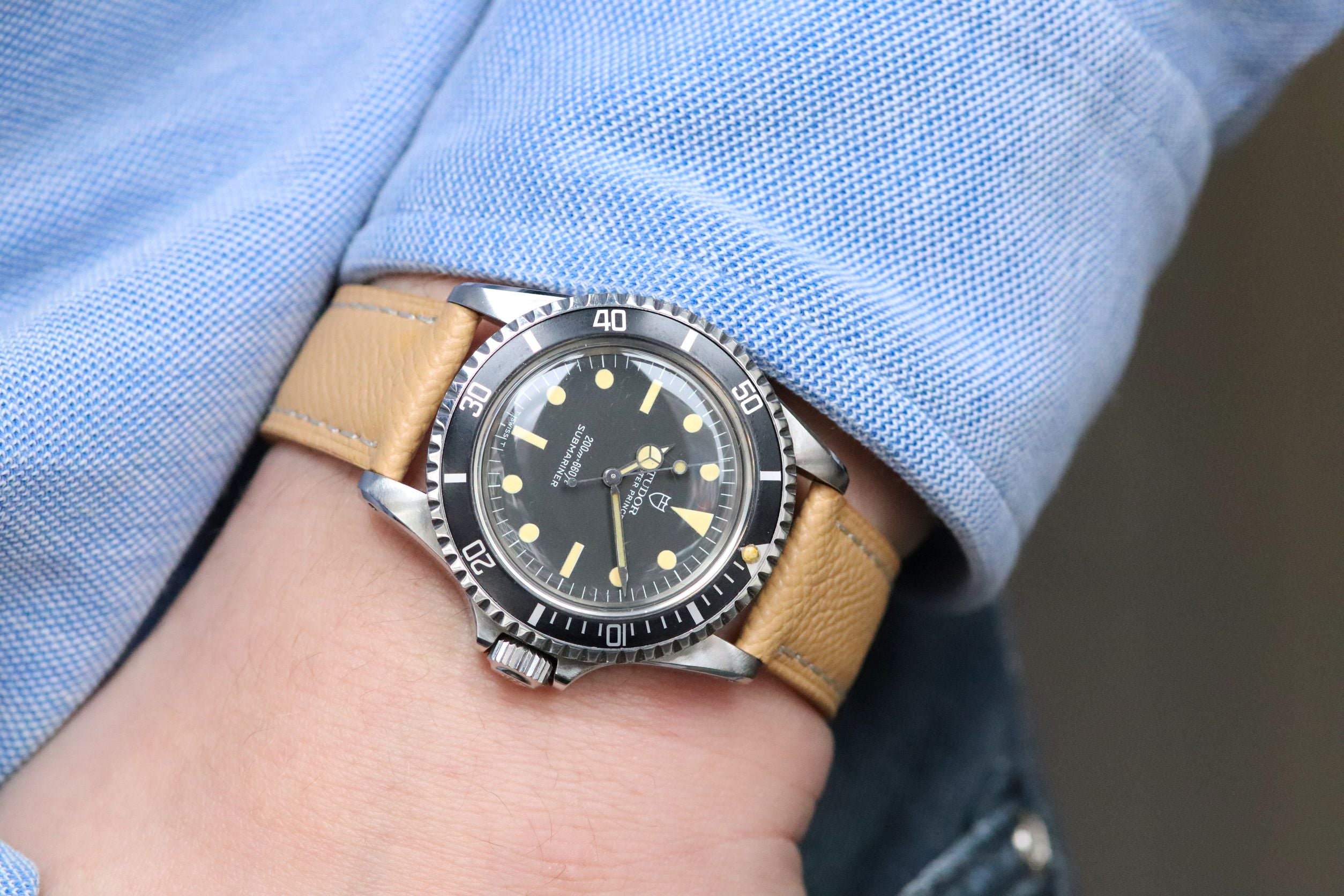 Leather Strap Sand Beige